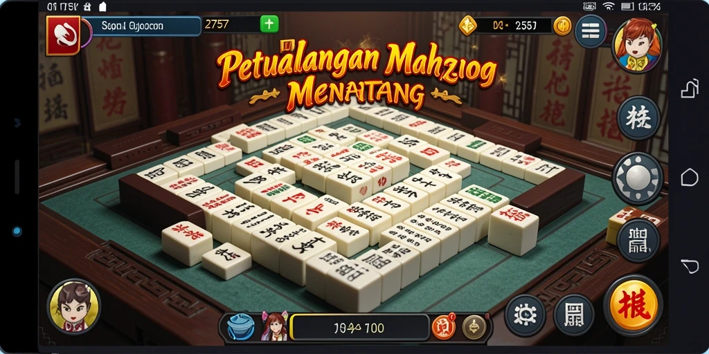 Tampilan gameplay Mahjong yang seru dan menarik di 2757.