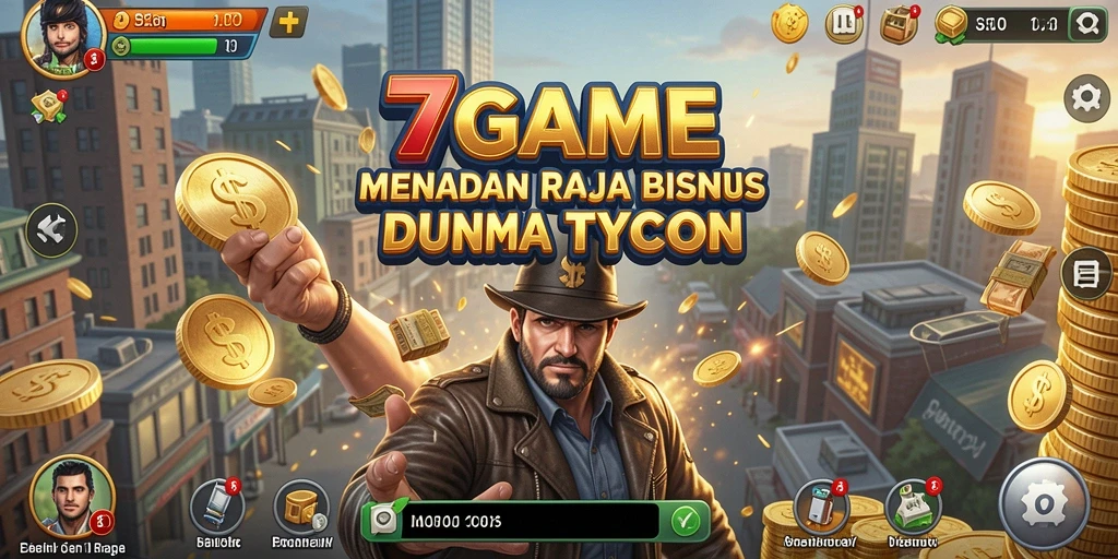 Screenshot gameplay 7GAME yang menggambarkan strategi Tycoon.