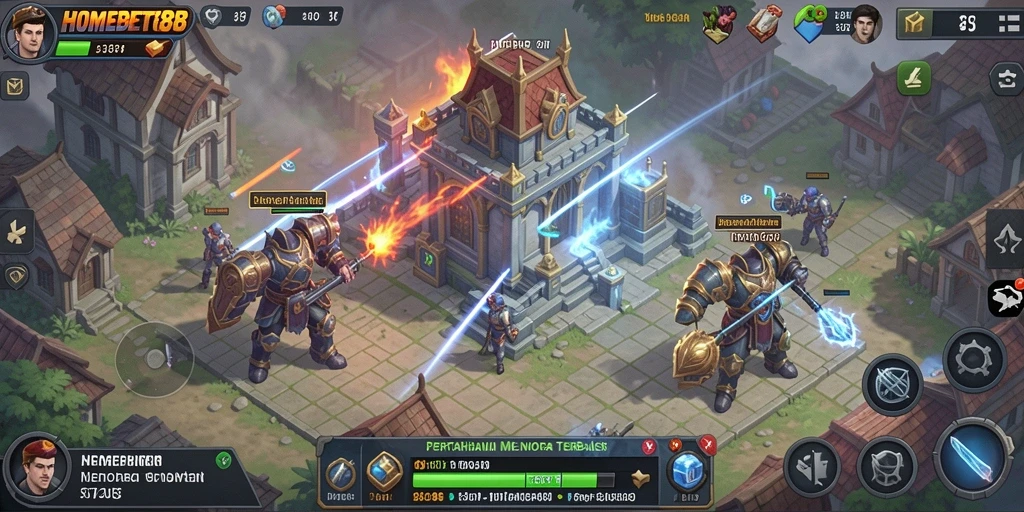 Tampilan gameplay menara menakjubkan di HOMEBET88.