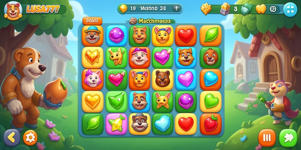 Screenshot tampilan gameplay seru di LUSA777.