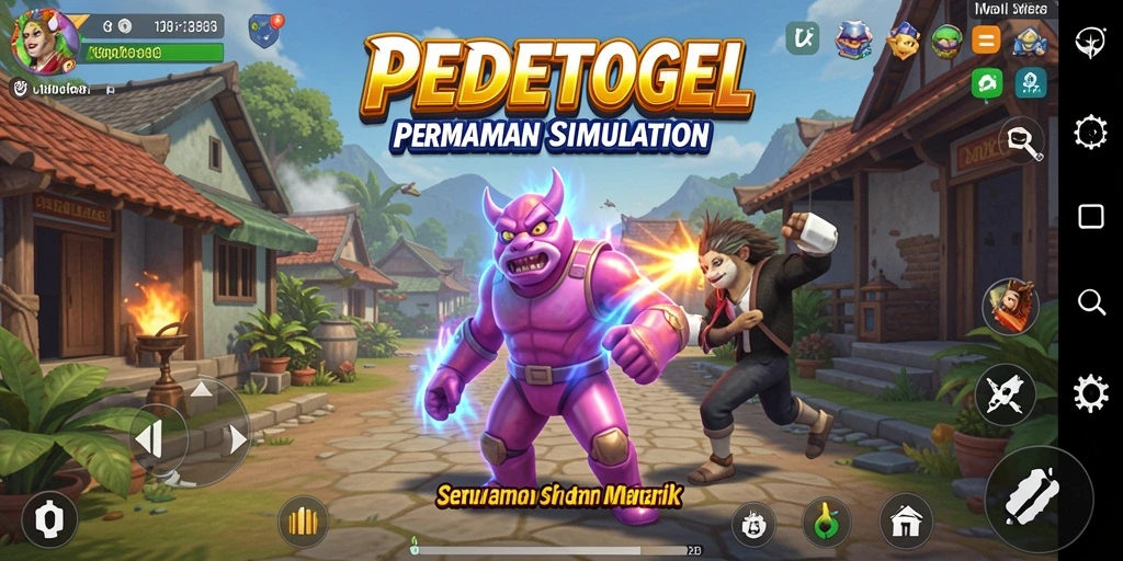 Screenshot utama PEDETOGEL menampilkan gameplay Simulation yang menarik.