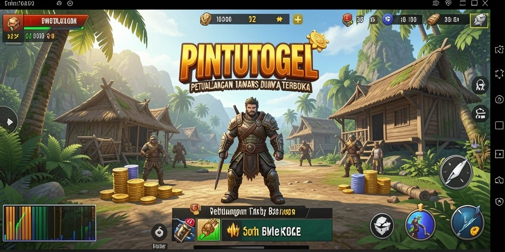 Tampilan gameplay PINTUTOGEL dalam dunia terbuka yang memukau.