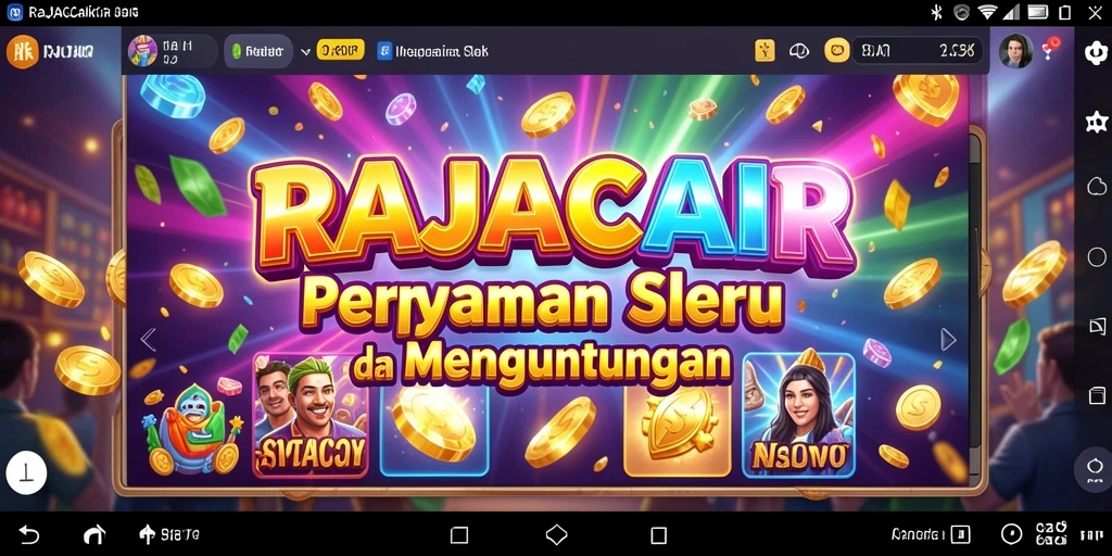 Tampilan gameplay seru dan menarik di RAJACAIR permainan slot.