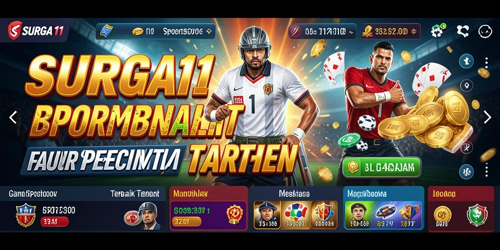 Tampilan menarik dari aplikasi Sportsbook SURGA11.