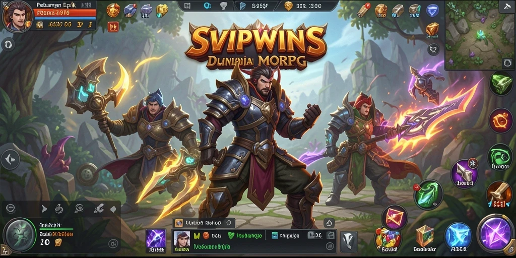 Gameplay seru SVIPWINS dengan grafis menawan di dunia MMORPG.