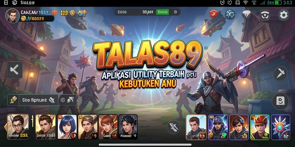 Tampilan utama TALAS89 menampilkan fitur pengaturan yang intuitif.